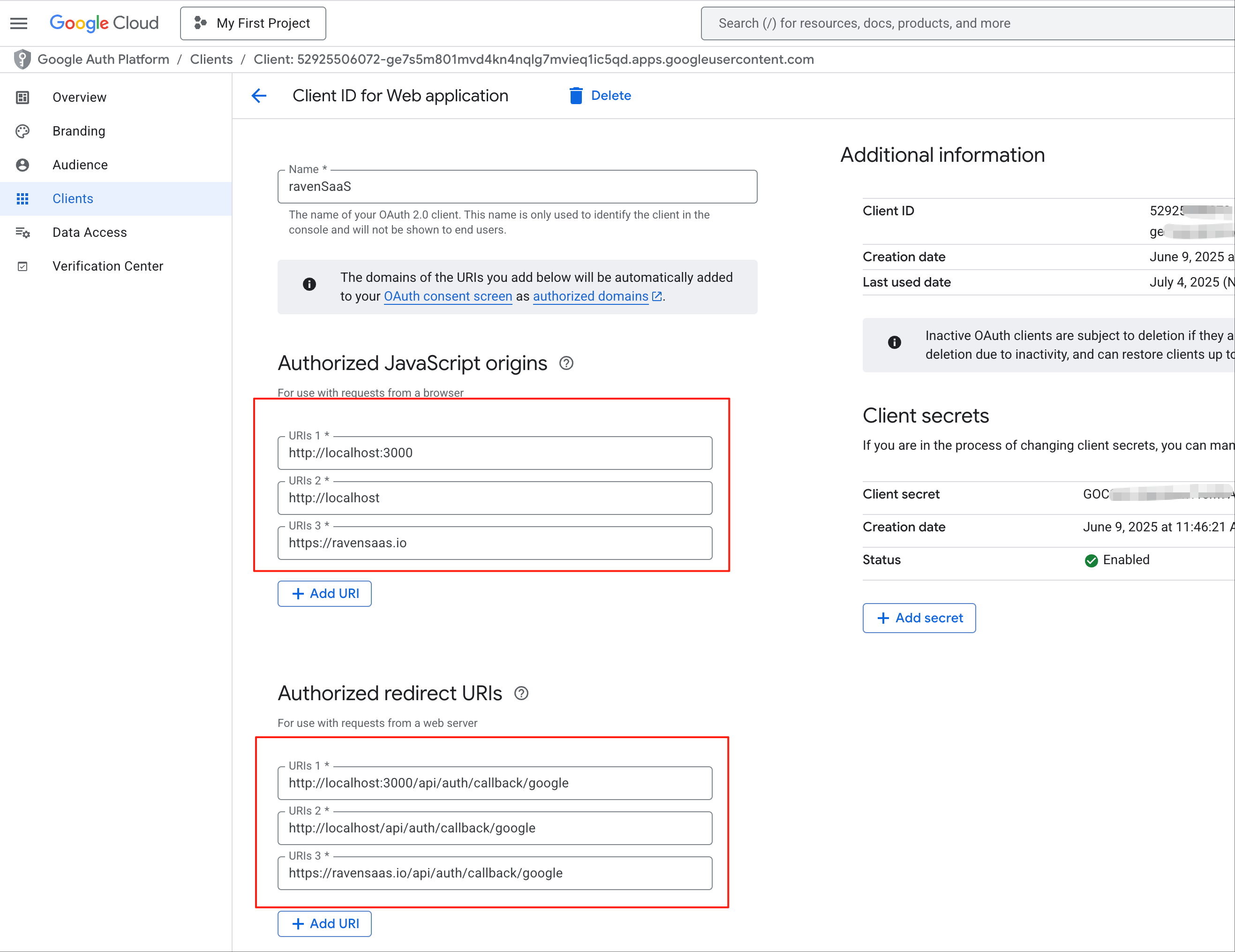 Google Client ID